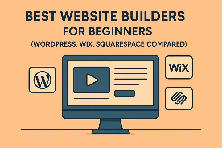 Best Website Builders for Beginners (WordPress, Wix, Squarespace Compared)