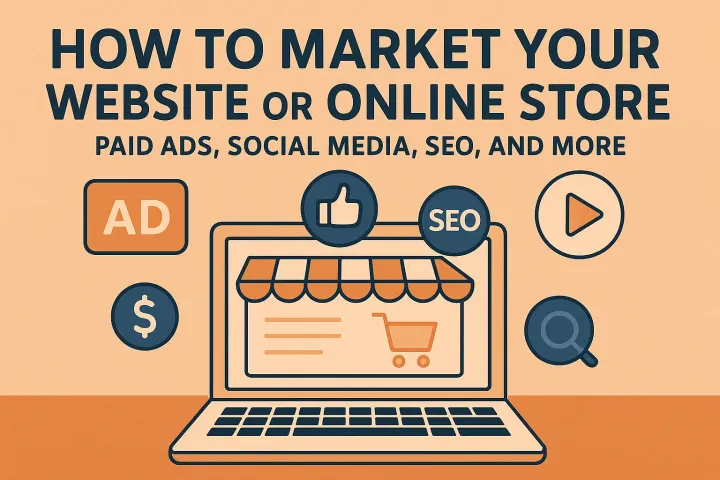 How to Market Your Website or Online Store: Paid Ads, Social Media, SEO, and More