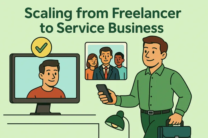 How to Scale From Freelancer to Service Business